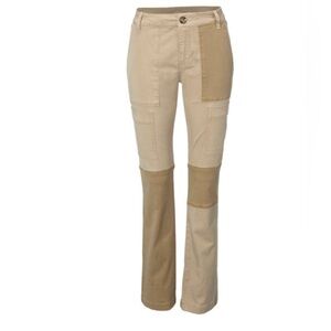 CAbi Captain Pant - khaki cargo style pant, Size 10